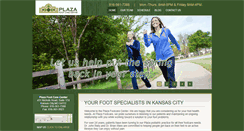 Desktop Screenshot of plazafootcarecenter.com